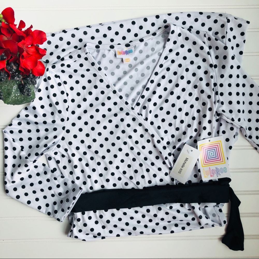 NWT - LuLaRoe Polka Dot Michelle Dress - XXS